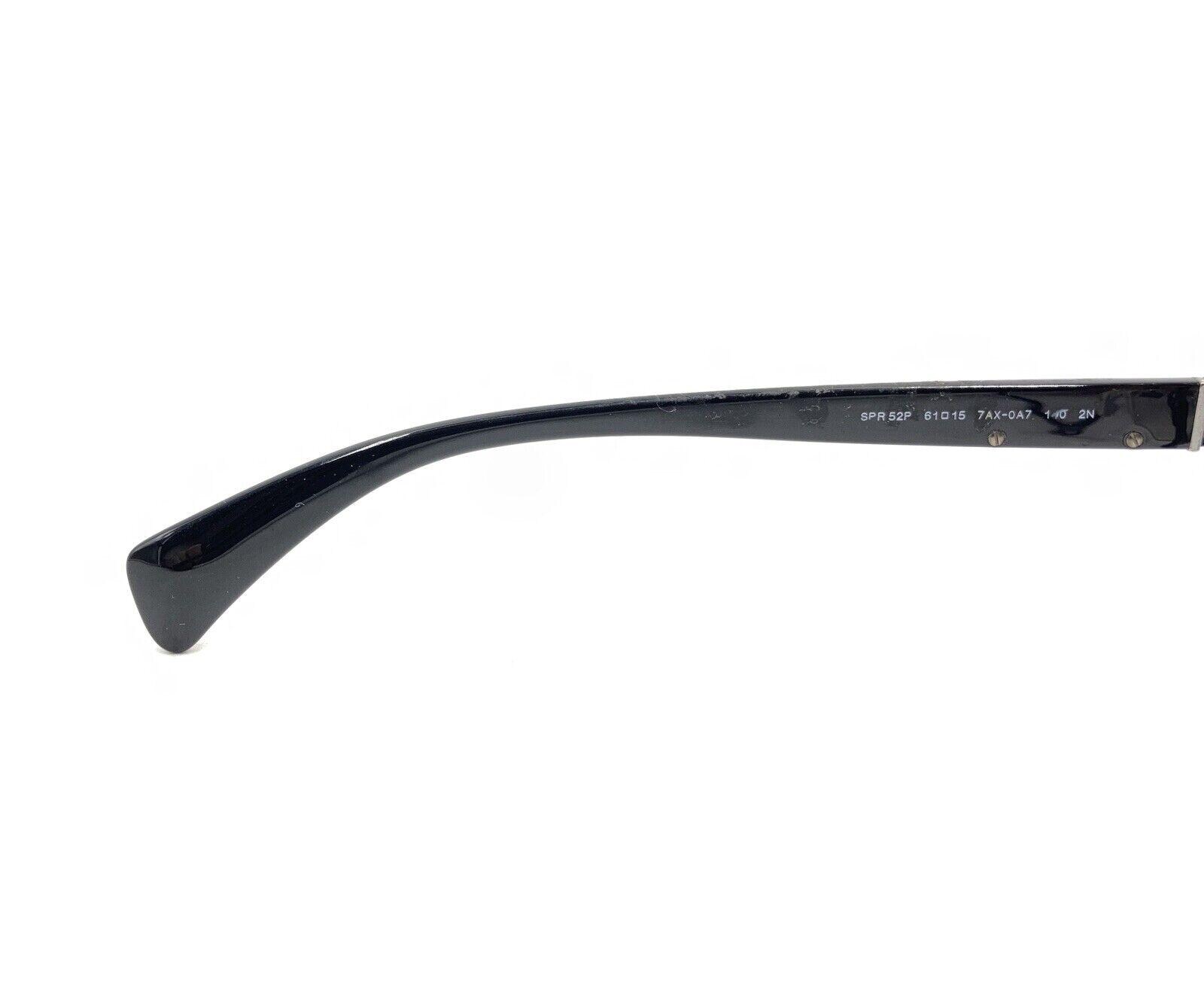 PRADA SPR 52S ブラック サングラス Prada SPR 52P 7AX-0A7 Black Square Aviator Sunglasses Frames 61-15