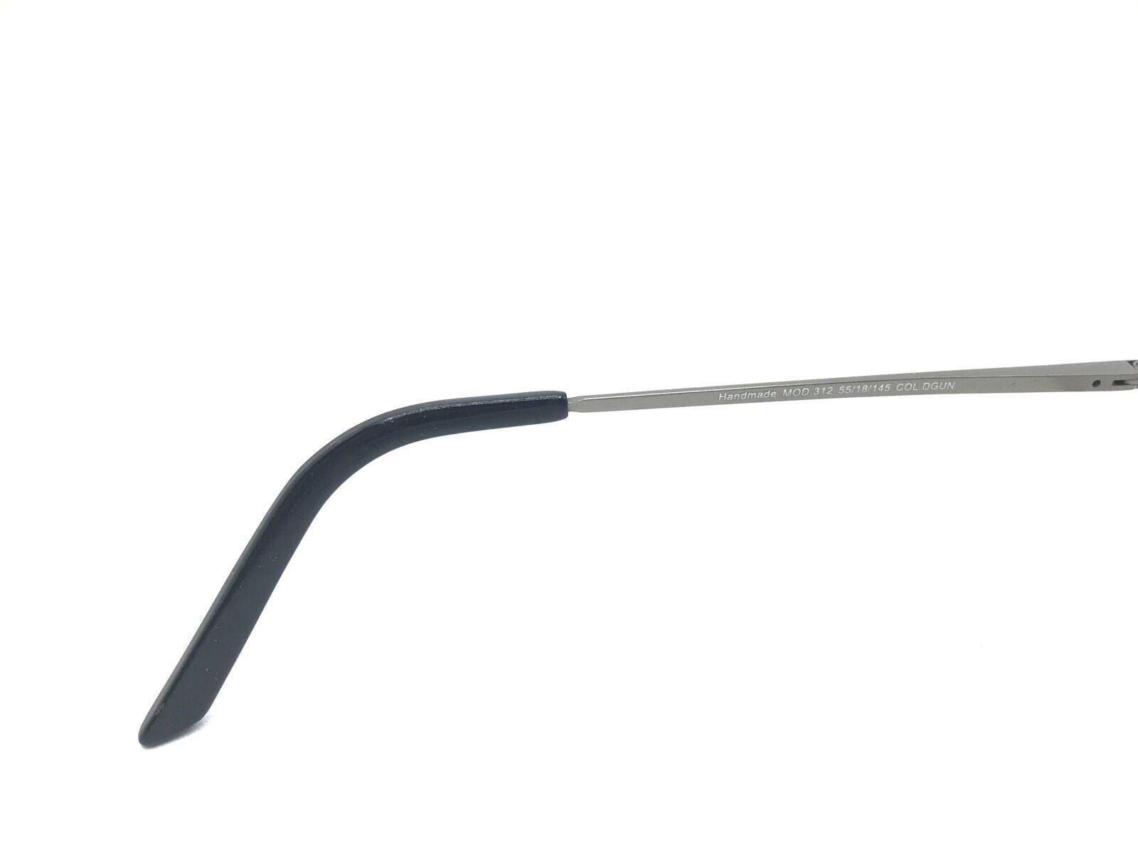 Saki Mod.312 Metal Black Half Rim Eyeglasses Frames 55-18