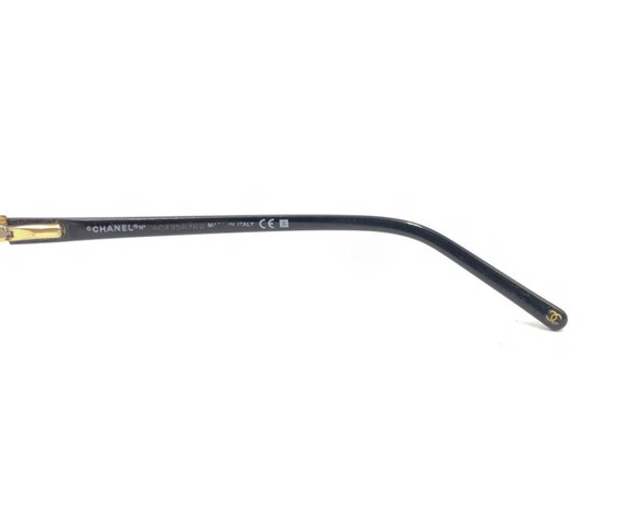 Chanel 2099 323 Gold Black Half Rim Eyeglasses Fr… - image 9