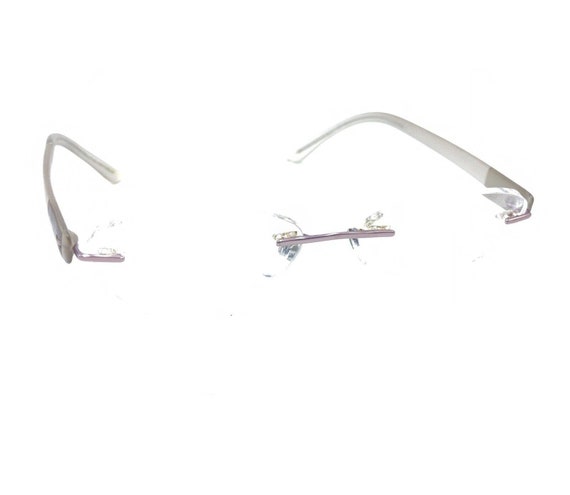 Silhouette 7608 40 6057 Light Pink Rimless Eyeglas