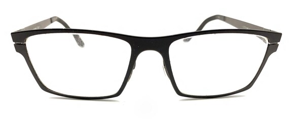 Prodesign Denmark Black Metal Rectangle Eyeglasse… - image 2