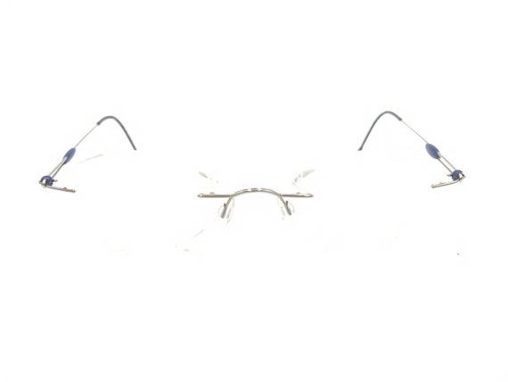 Silhouette Titanium Silver Black Rimless Eyeglass… - image 6