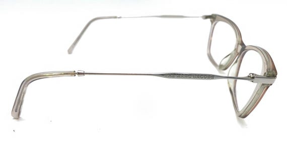 Marc Jacobs Clear Translucent Silver Rectangle Ey… - image 5