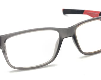Oakley Field Day OY8007-0250 Satin Grey Smoke Red Eyeglasses Frames 50-15 128