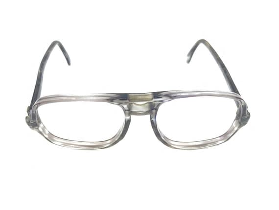 Liberty Vintage Translucent Gray Square Eyeglasse… - image 2