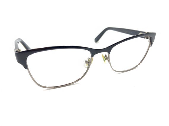 Jimmy Choo 99 6UO Black Silver Snake Skin Eyeglasses Frames  display picture 3
