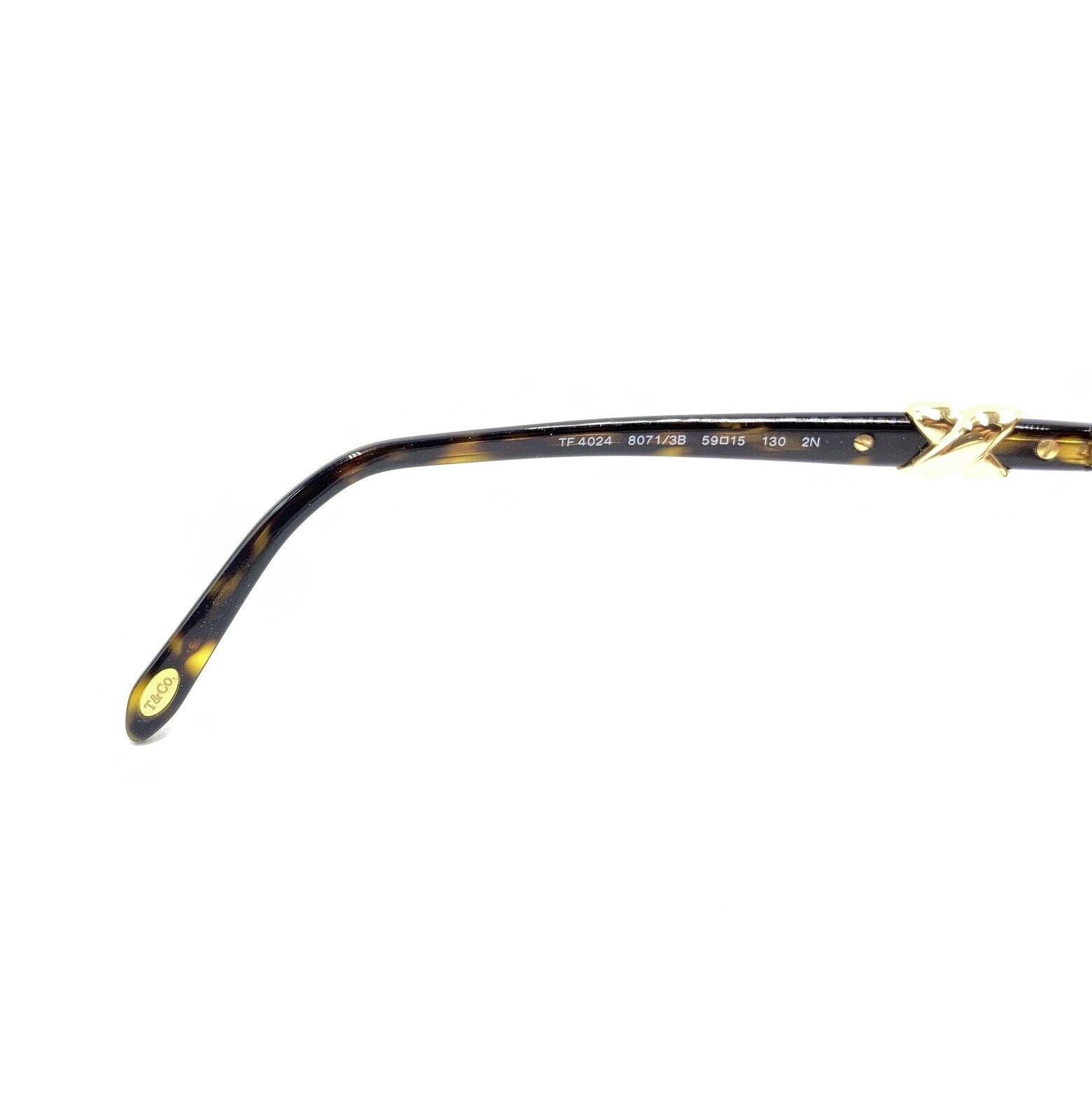 Tiffany & Co. TF 4024 8071/3B Tortoise Brown Sunglasses  display picture 3