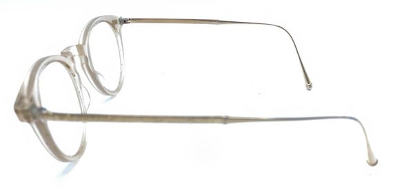 Matsuda Clear Translucent Gold Round Eyeglasses F… - image 7