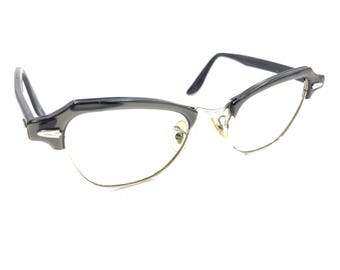 Bausch and‎ Lomb eyeglasses frames Gray Halston 103 Frames only H12230 Bausch and Lomb eyeglasses frames Gray Halston 103 Frames  main image 3
