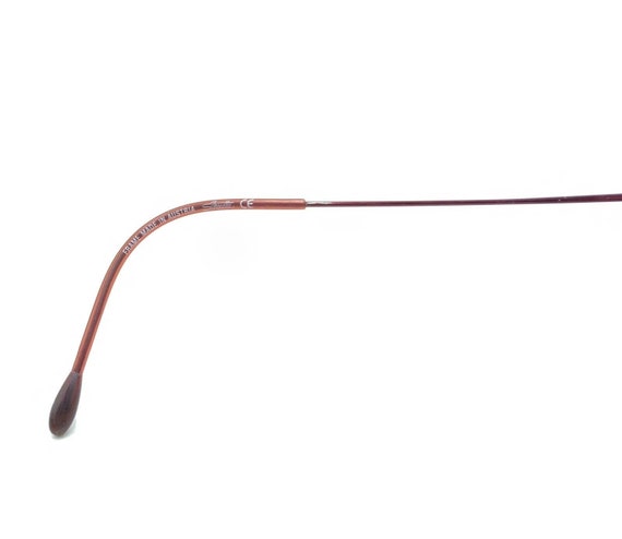 Silhouette 7395 40 6066 Titanium Dark Red Rimless… - image 10