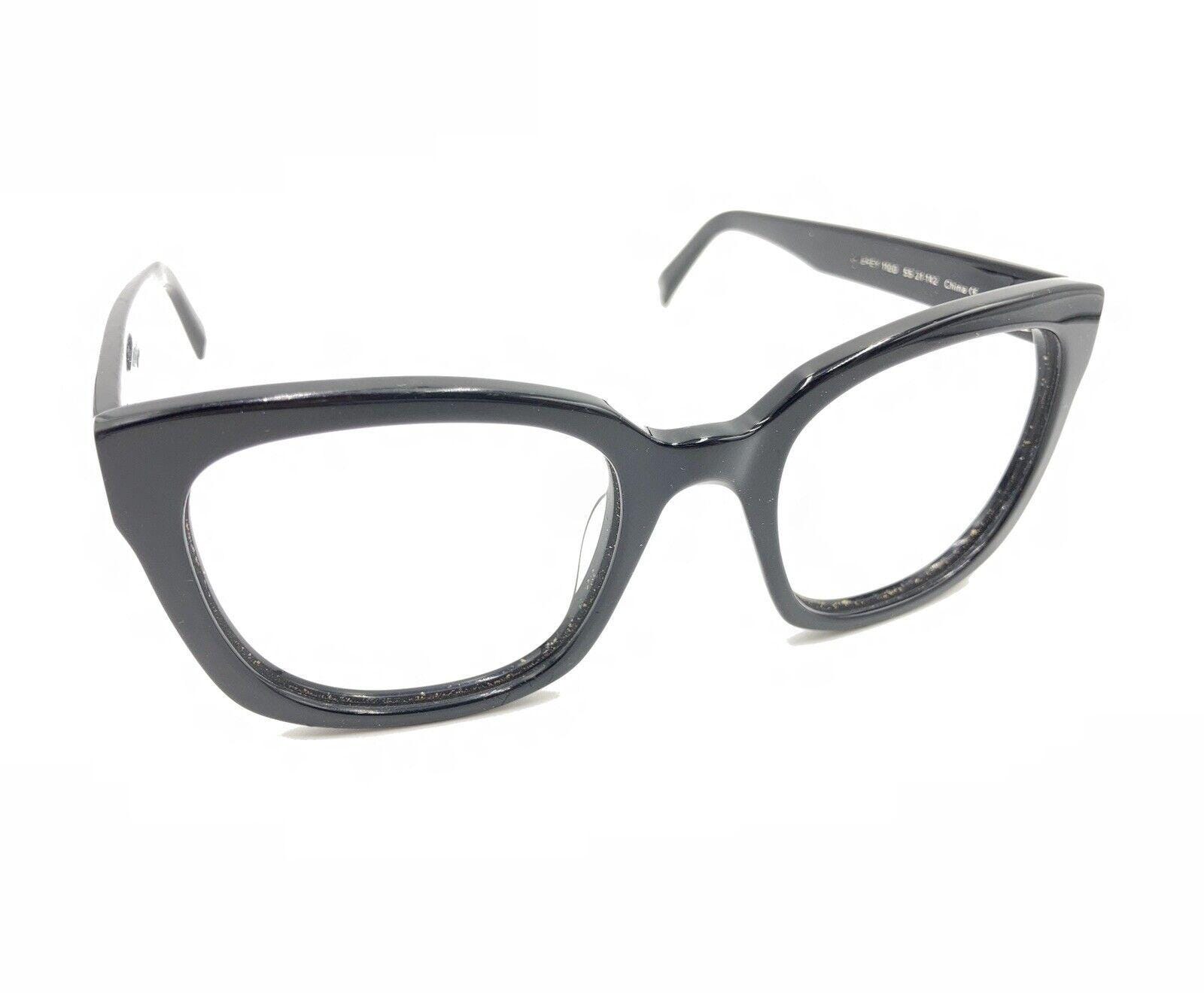 Warby Parker Aubrey Sunglasses Frame LBF 1100 Women\'s Black Full Rim 55-21-142 Warby Parker Aubrey 1100 Black Square Sunglasses Frames 55  main image 4