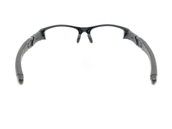 Oakley Flak Black Half Rim Wrap Sunglasses Frames… - image 5
