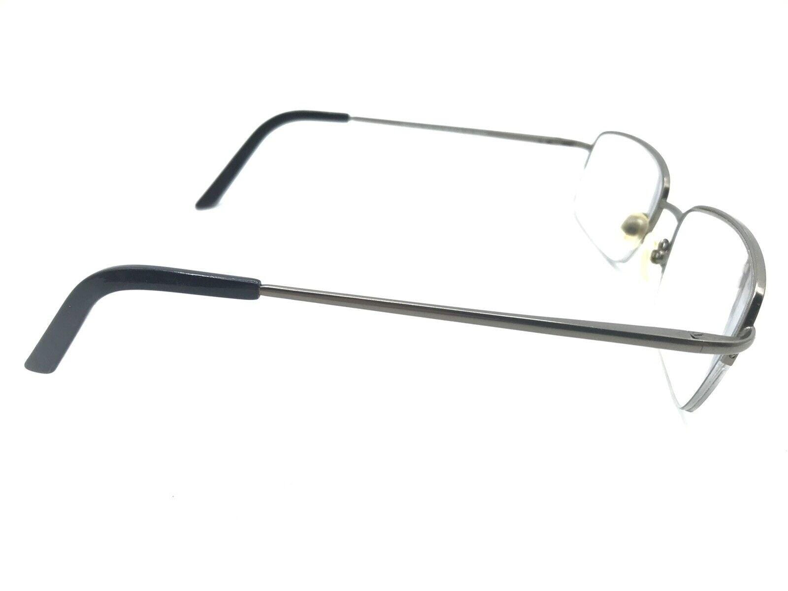 吾妻鏡　１　２ Saki Mod.312 Metal Black Half Rim Eyeglasses Frames 55-18