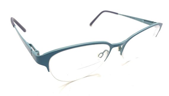 Bevel Pelotonia 8713 BSBG Green Round Eyeglasses Frames 52-18 Japan Designer
