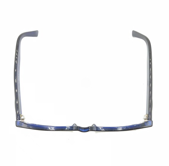 Gucci Black Blue Acetate Rectangular Eyeglasses F… - image 3