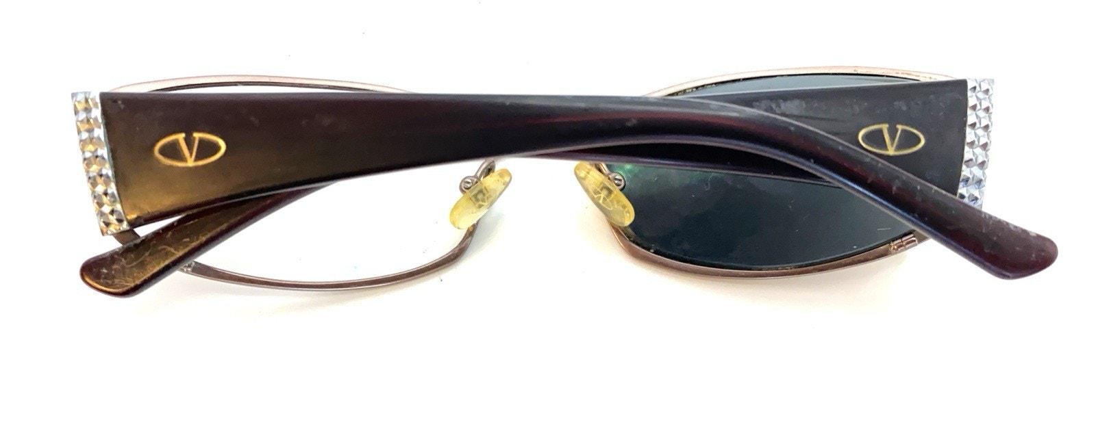 Valentino 5344/S 0ZQ7 Gloss Black Sunglasses FRAME ONLY Italy 56-17-135 Valentino V 5344/S 0ZQ8 Brown Rectangle Sunglasses Frames 56  main image 2