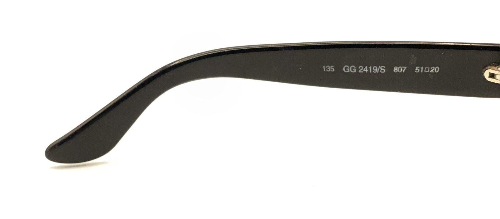GUCCI サングラス GG2419/N/S 807 51□20 Rare Authentic Gucci GG 2419/N/S 807 Black Blue 51mm Vintage