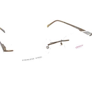 Montura de gafas sin montura Carrera Safilo NEW CA7544 0UA3 en marrón satinado 53-17 145