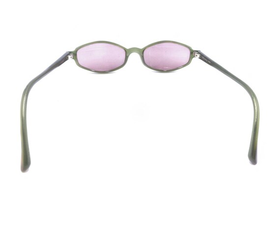 Face A Face Translucent Green Oval Eyeglasses Fra… - image 5