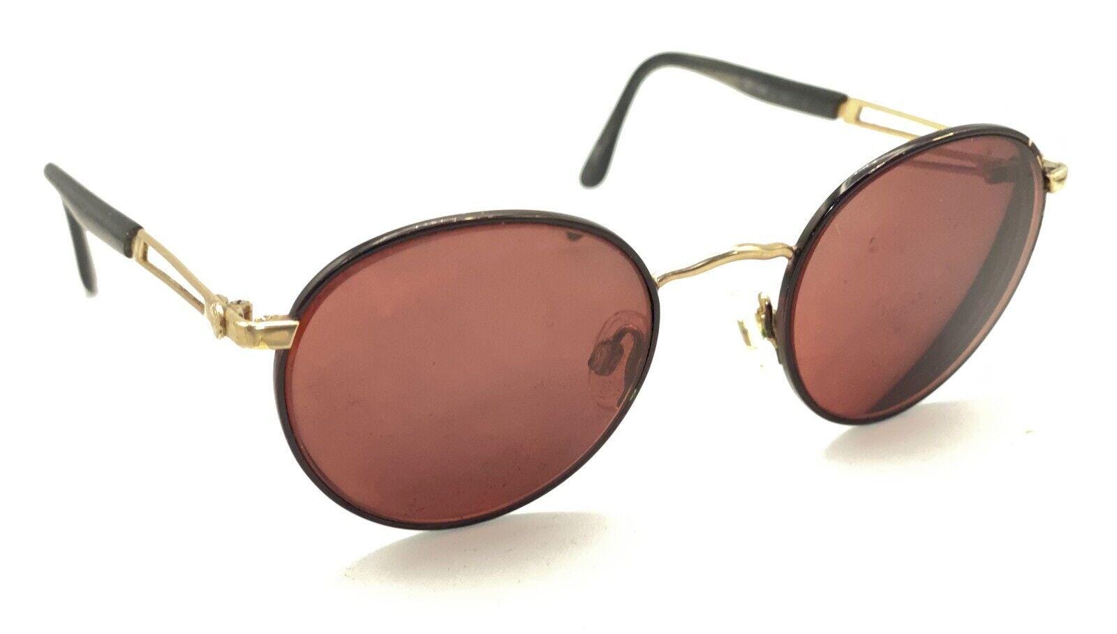 Sergio Tacchini ST 1005 Black Gold Round Sunglasses Frames  display picture 3