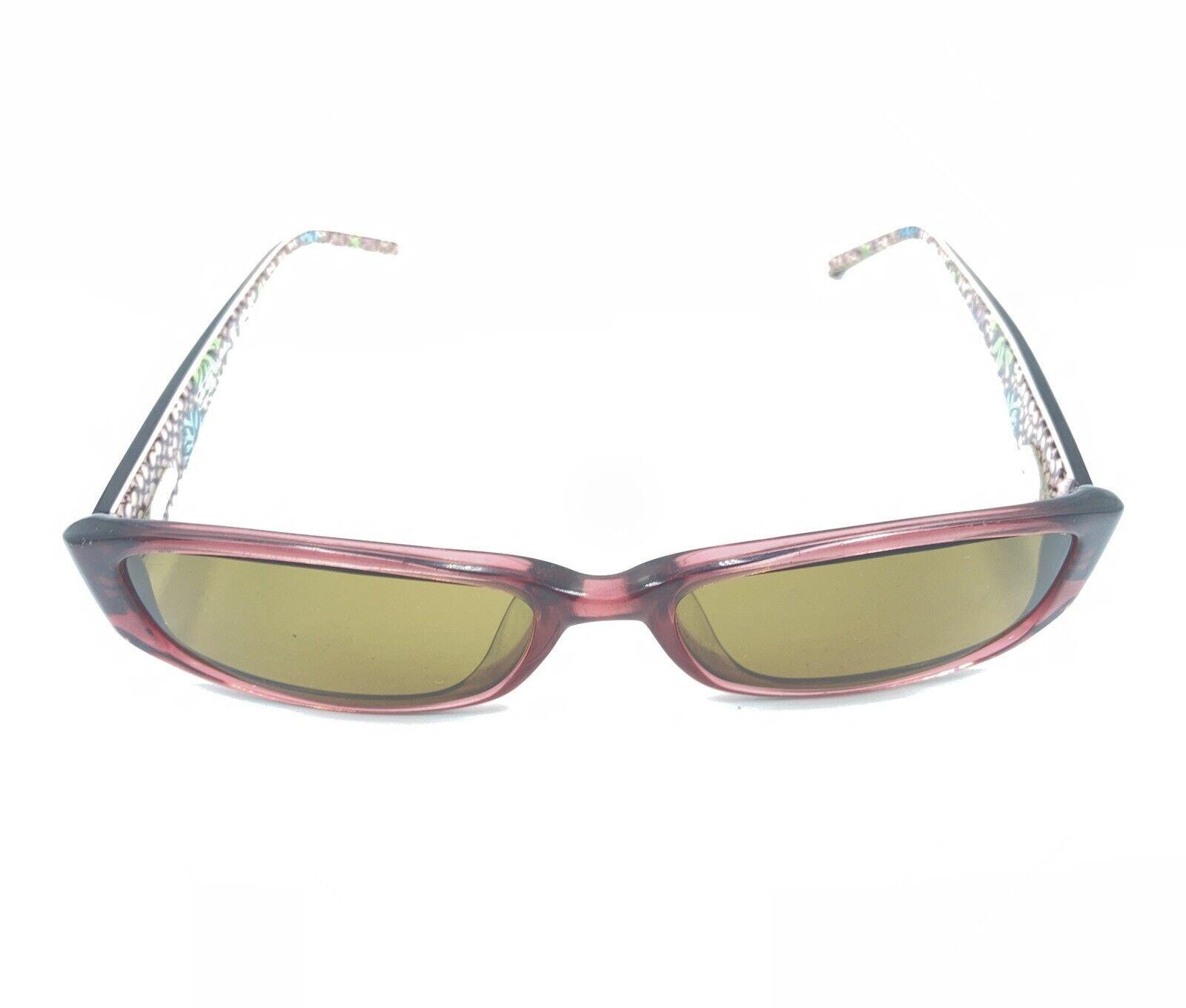 Vintage Y2K 00s Coach New York Stephanie 557 Full Rim Brown Eyeglasses Frames Coach Stephanie 557 Burgundy Pink Rectangular Eyeglasses  main image 3