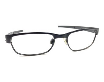 Oakley Metal Plate 22-198 Matte Black Metal Eyeglasses Frames 53-18 140 Designer