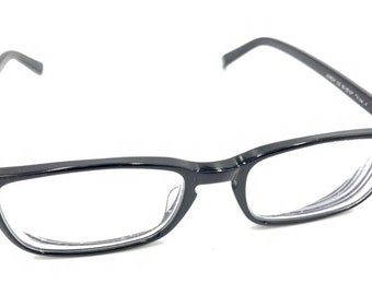 Warby Parker Hardy 100 Shiny Black Rectangular Eyeglasses Frames 51-18 145