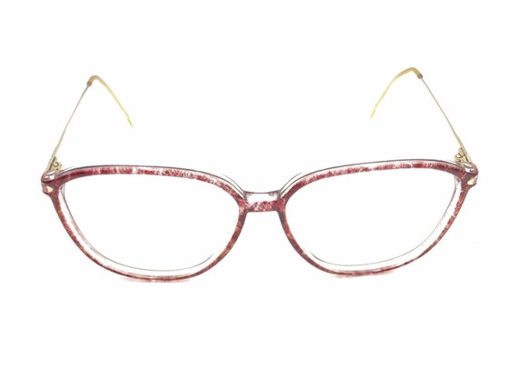 Gucci GG 2338 A34 Clear Dark Red Burgundy Eyeglas… - image 2