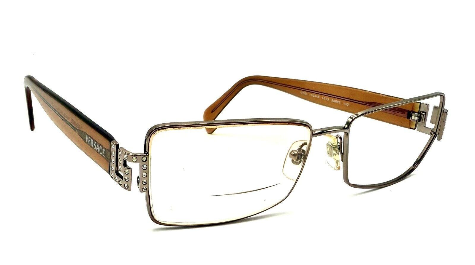 Vintage Versace Eyeglasses Frames. Mod3076B Brown Tortoise Plastic Rectangular Versace Brown Tortoise Shell Plastic Eyeglasses (frames Only  main image 2