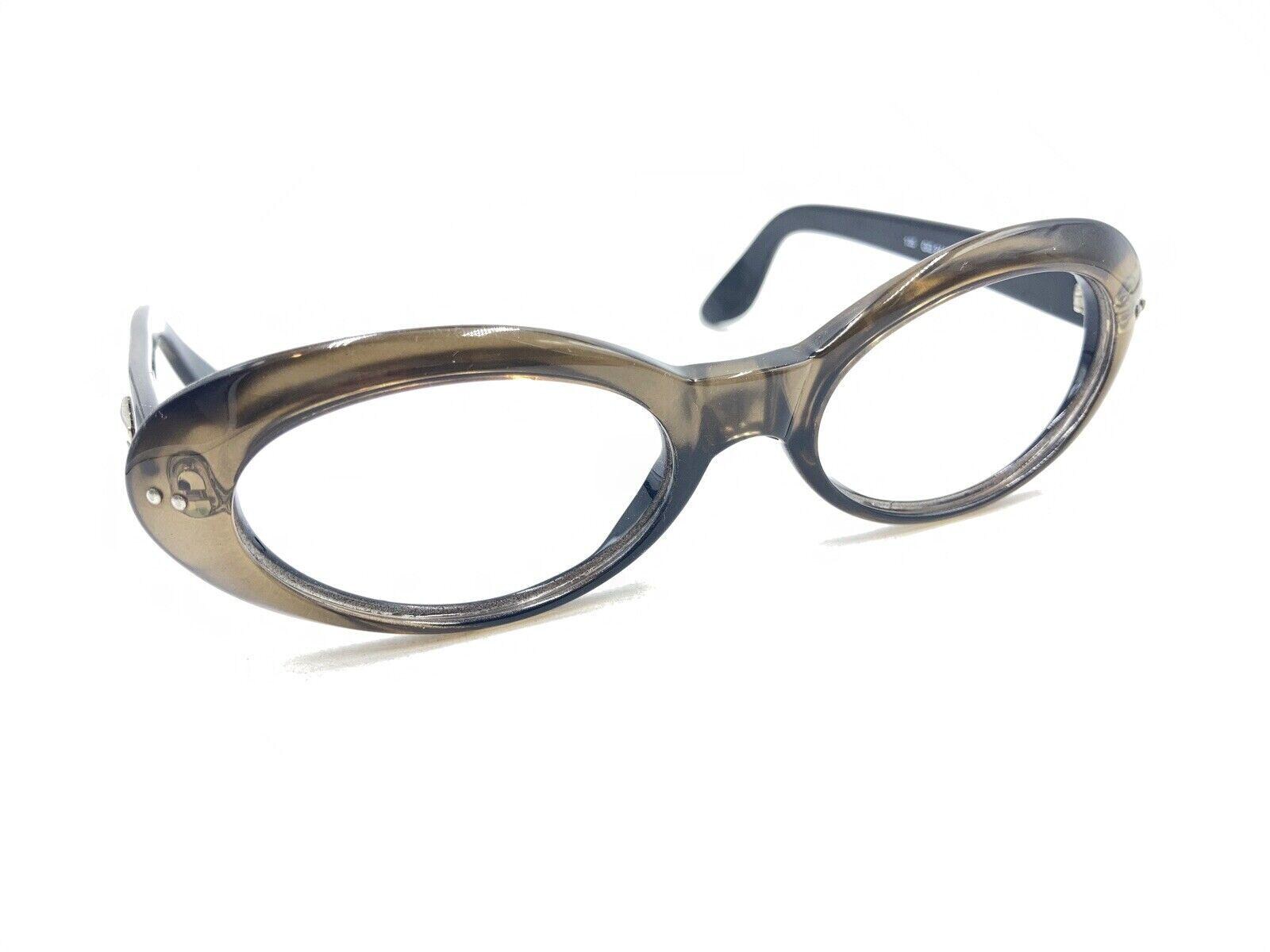 Authentic Vintage Gucci Sunglasses GG 2413/N/S 5NR Brown on Black Oval 52 mm Gucci Oval Sunglasses products for sale | eBay main image 3