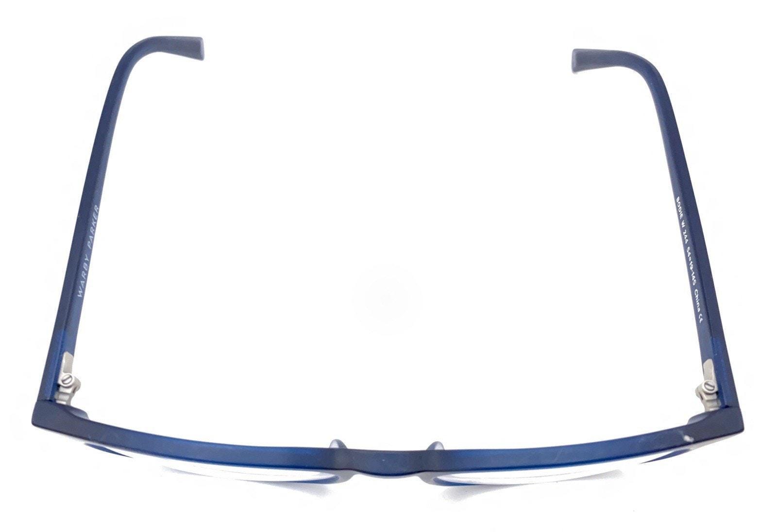 Warby Parker Blue Light Glasses Navy Rectangular Frames 50-20-145 NEW w/ Case Blue Plastic Warby Parker Eyeglass Frames for sale | eBay main image 2