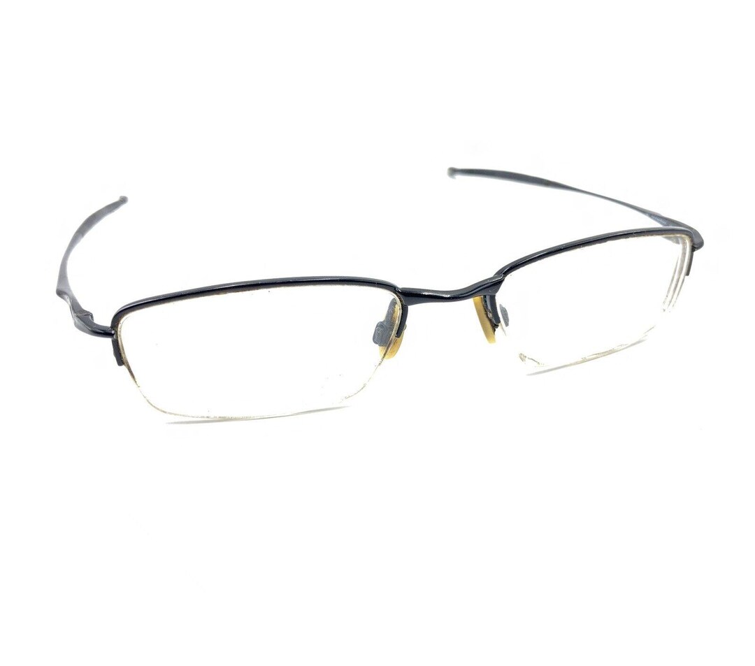 Oakley Jackknife 4.0 Polished Black Metal Half Rim Eyeglasses Frames 51 ...