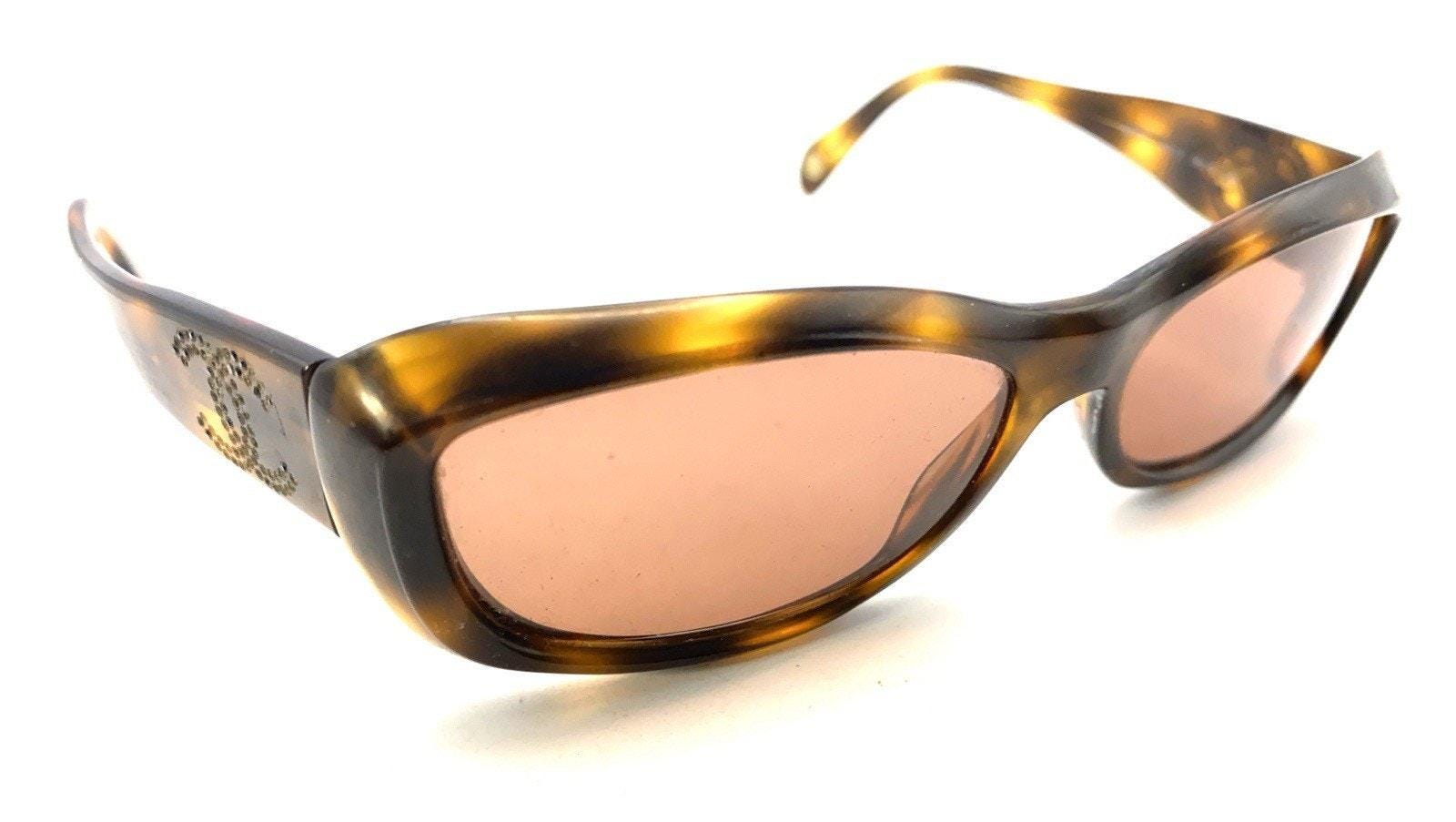 Chanel 5095-B C.502/13 Brown Slim Rectangle Eyeglasses Frames 56