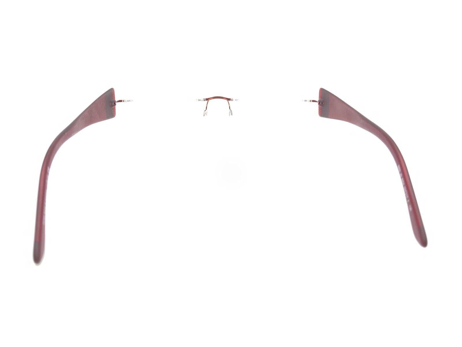 Silhouette 6650 40 6054 Titanium Red Rimless Eyeglasses  display picture 2