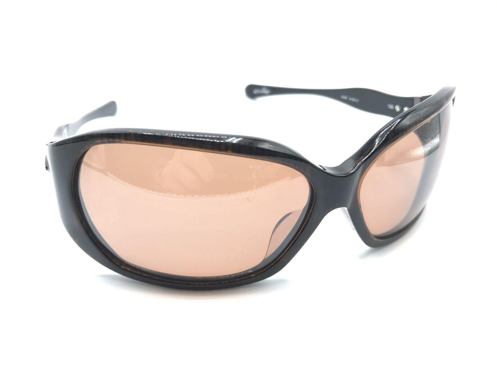 Oakley Betray 05-897 Brown Oval Oversized Wrap Sunglasses 64-13