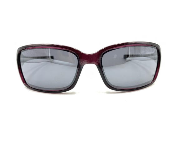 Oakley Translucent Purple Rectangle Wrap Sunglass… - image 6