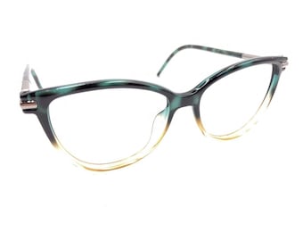 Marc Jacobs 50 TOZ Green Yellow Cat Eye Eyeglasses Frames 52-15 150 Slovenia