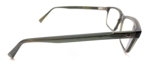 Nike Translucent Black Rectangle Eyeglasses Frame… - image 5
