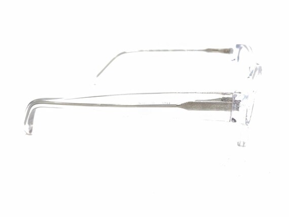 Crystal Clear Transparent Rectangle Eyeglasses Fr… - image 4