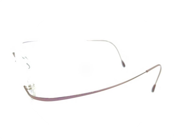 Silhouette 7395 40 6057 Titanium Pink Rimless Eye… - image 7