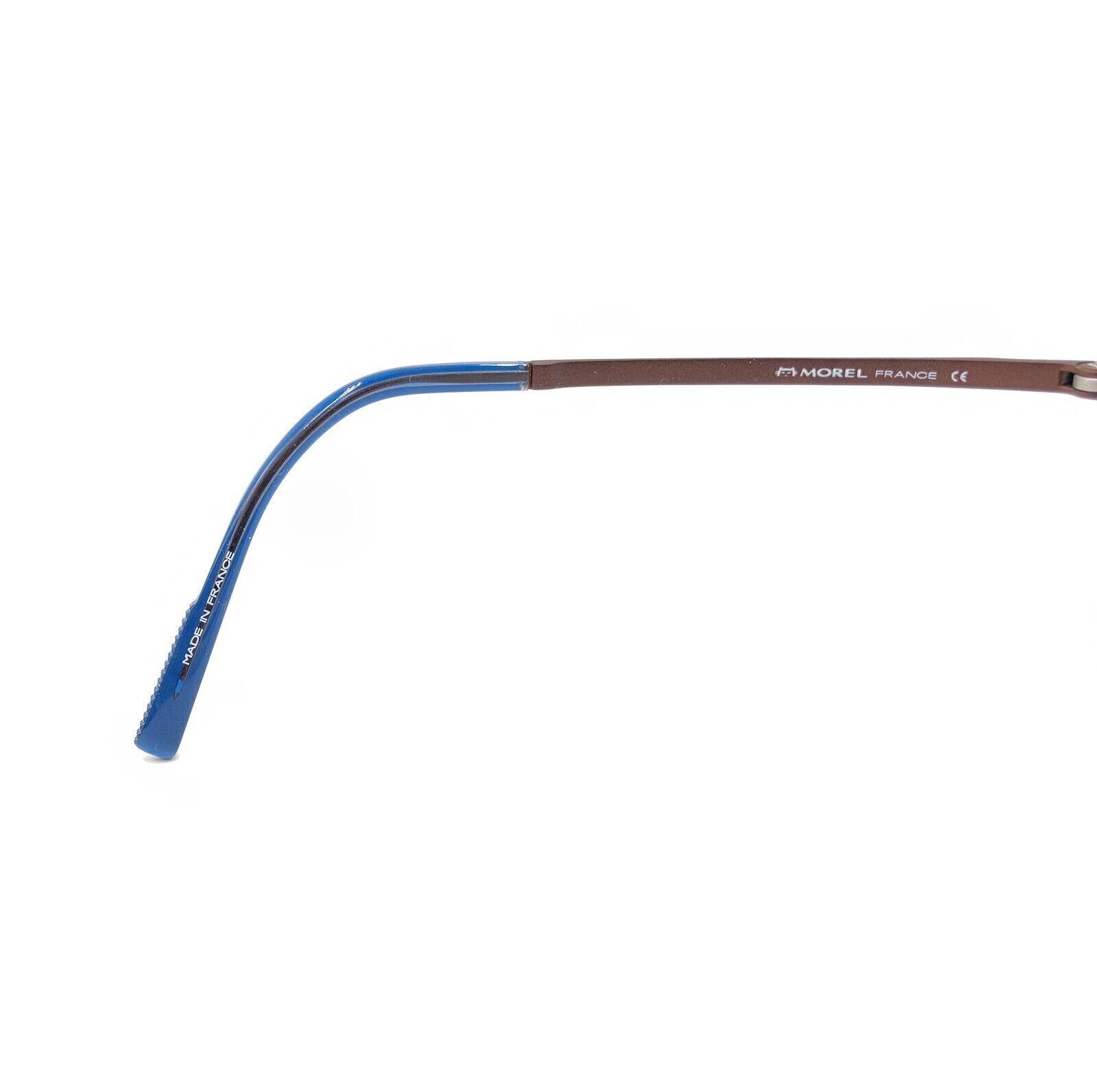 Morel 10152O BM09 Blue Brown Square Eyeglasses Frames 55-21 