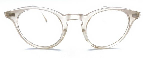 Matsuda Clear Translucent Gold Round Eyeglasses F… - image 2