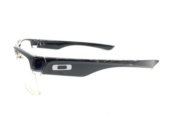Oakley Black Clear Large Wrap Rectangle Sunglasse… - image 7