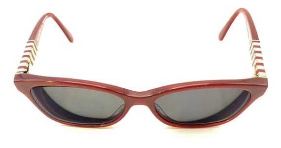 Kate Spade Diana LHF Red Gold Rectangle Eyeglasses Frames 140 Designer Women View 3