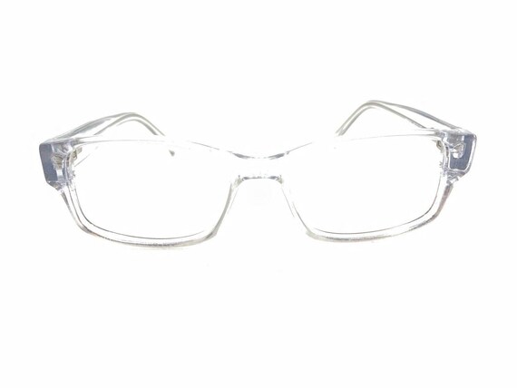 Crystal Clear Transparent Rectangle Eyeglasses Fr… - image 6
