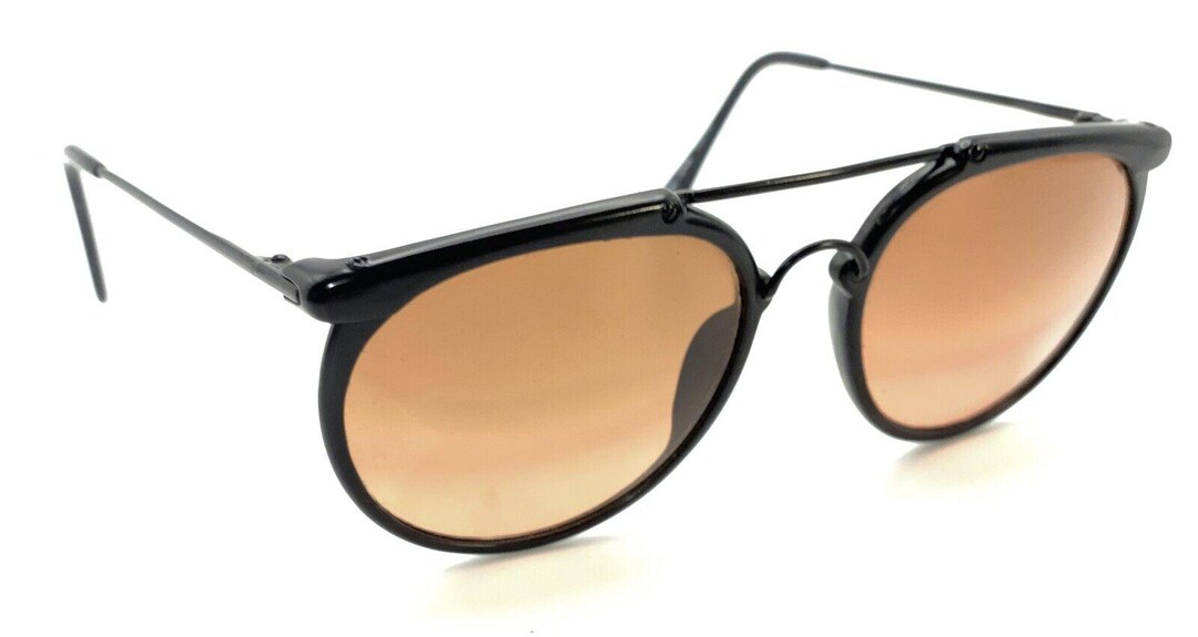 Serengeti 6227R Black Aviator Sunglasses Brown Lens Japan Designer