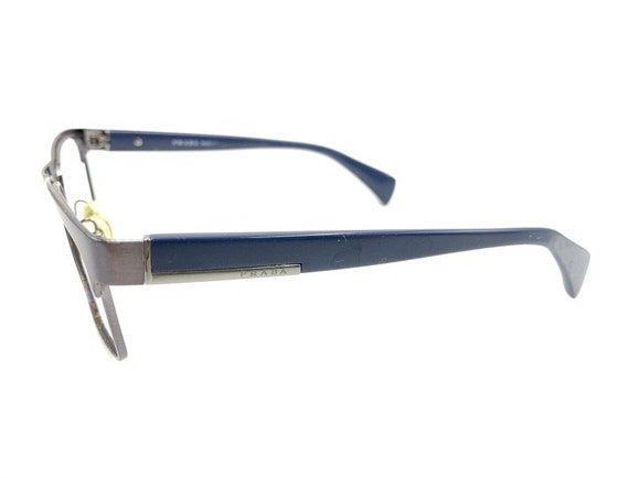 Prada VPR QFM-1O1 Gunmetal Gray Blue Eyeglasses F… - image 7