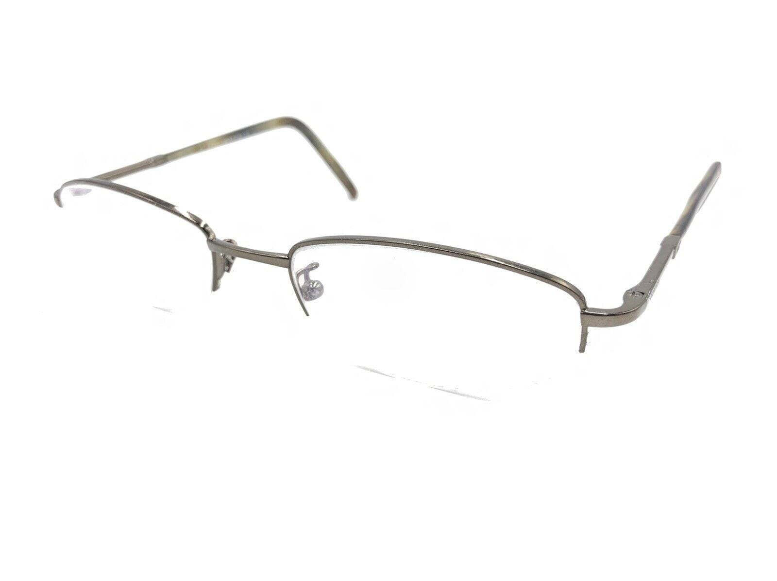 Gucci GG 2694/Y 9B9 Gunmetal Gray Half Rim Eyeglasses Frames 51-19