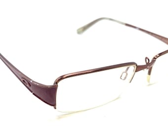 Oakley Debate OX3118-0149 Brunette Purple Half Rim Eyeglasses Frames 49-17 135