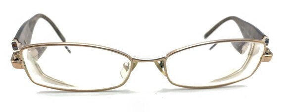 Versace Purple Silver Slim Rectangle Eyeglasses F… - image 2